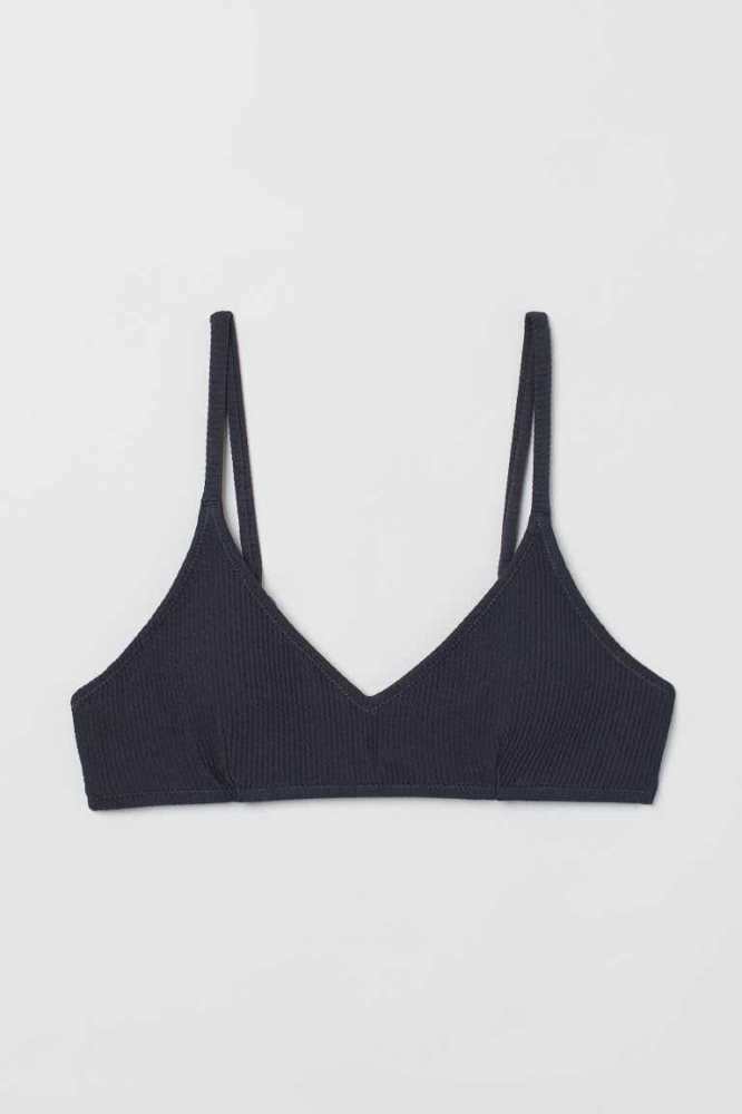 Ropa De Playa H&M Acolchado Bikini Top Mujer Blancos | 136742AWR