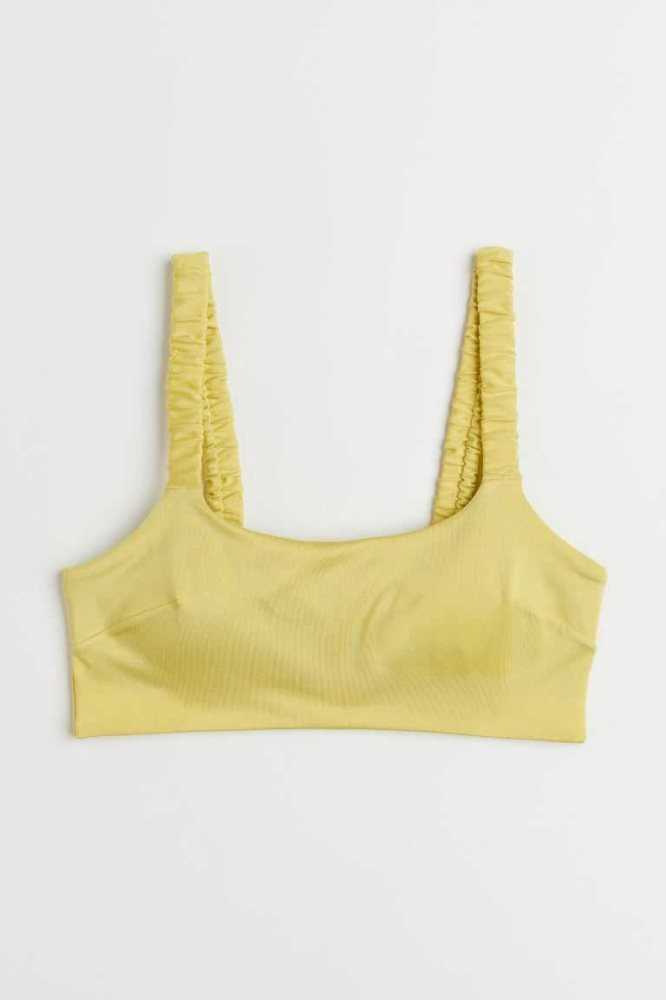 Ropa De Playa H&M Acolchado Bikini Top Mujer Rosas | 138759EUH