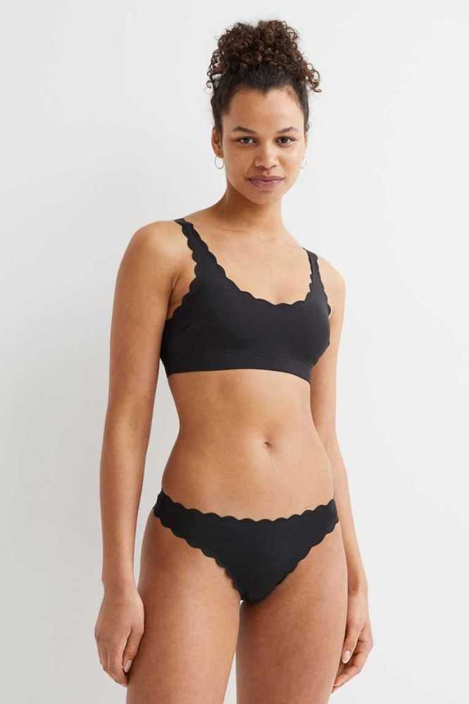 Ropa De Playa H&M Acolchado Bikini Top Mujer Negros | 274613RXL