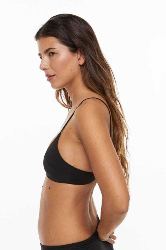 Ropa De Playa H&M Acolchado Bikini Top Mujer Kaki Verdes | 568493HTK