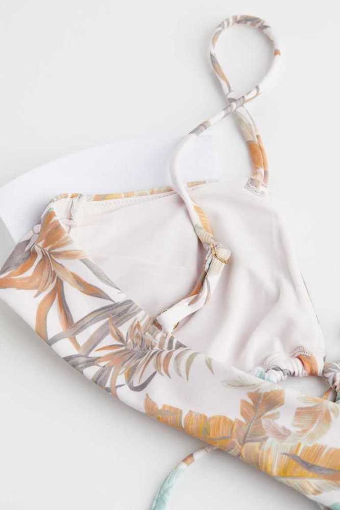 Ropa De Playa H&M Acolchado Bikini Top Mujer Blancos | 610783NUV