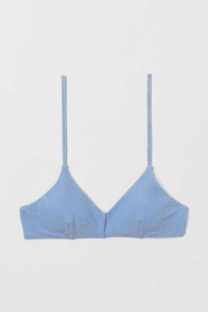 Ropa De Playa H&M Acolchado Bikini Top Mujer Verdes Claro | 732168SYC