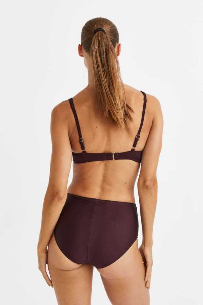 Ropa De Playa H&M Bikini Bottoms Mujer Rojos Oscuro | 549021QWG