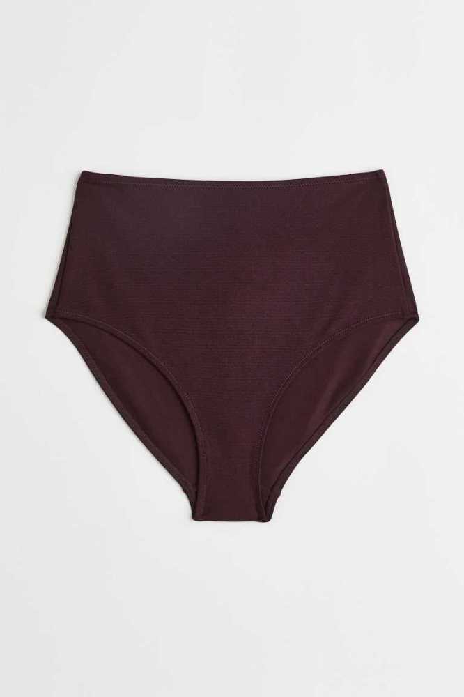 Ropa De Playa H&M Bikini Bottoms Mujer Rojos Oscuro | 549021QWG