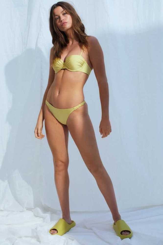 Ropa De Playa H&M Bikini Bottoms Mujer Verdes Claro | 028753BZH