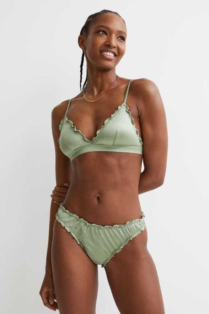 Ropa De Playa H&M Bikini Bottoms Mujer Verdes | 824051ZAF