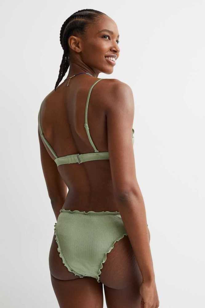 Ropa De Playa H&M Bikini Bottoms Mujer Verdes | 824051ZAF