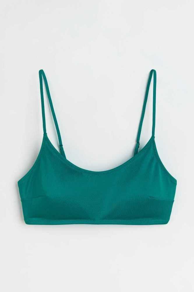 Ropa De Playa H&M Bikini Top Mujer Rosas | 894156WCP