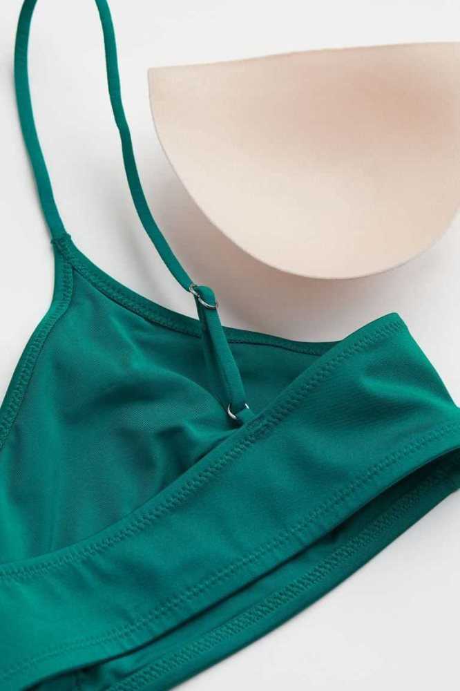 Ropa De Playa H&M Bikini Top Mujer Rosas | 894156WCP