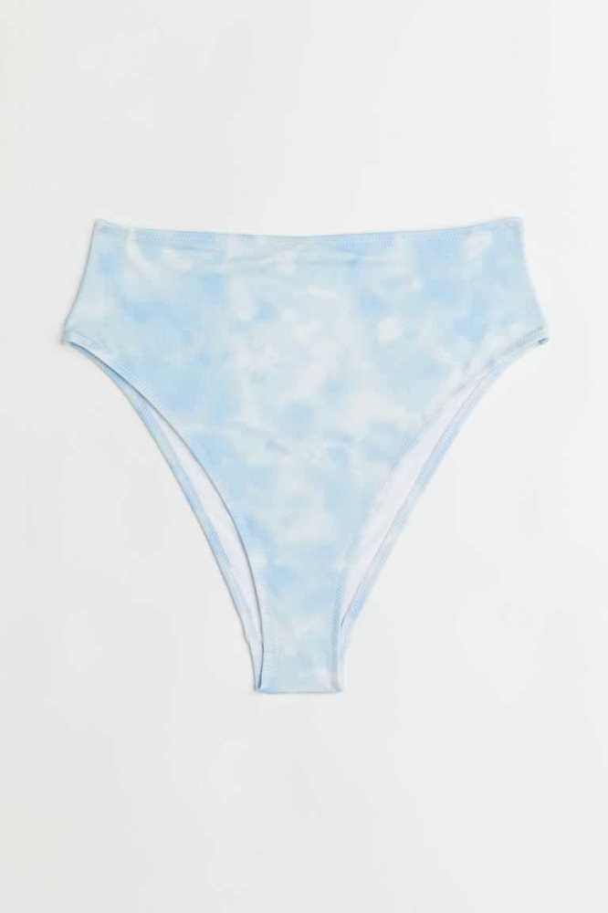 Ropa De Playa H&M High Leg Bikini Bottoms Mujer Azules Claro | 307142OVJ