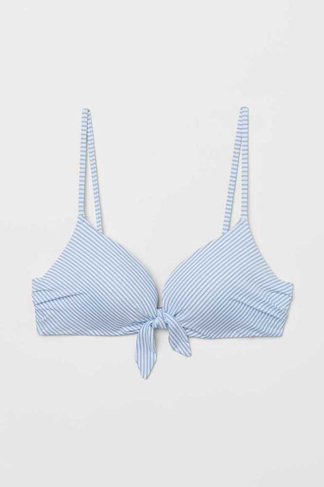 Ropa De Playa H&M Push-up Bikini Top Mujer Blancos | 685129MBA