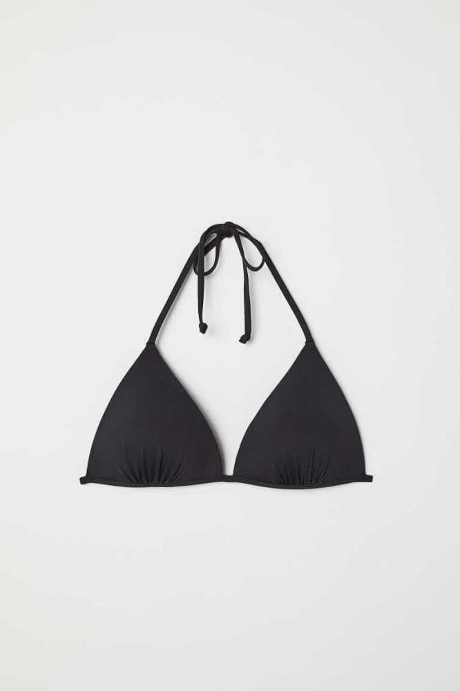 Ropa De Playa H&M Push-up Triangle Bikini Top Mujer Amarillos Claro Verdes | 139842IZN