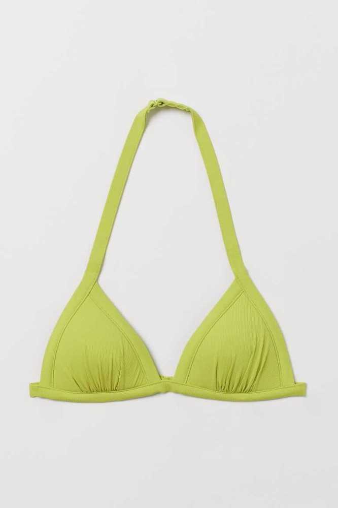 Ropa De Playa H&M Push-up Triangle Bikini Top Mujer Rojos Claro | 205634AUC