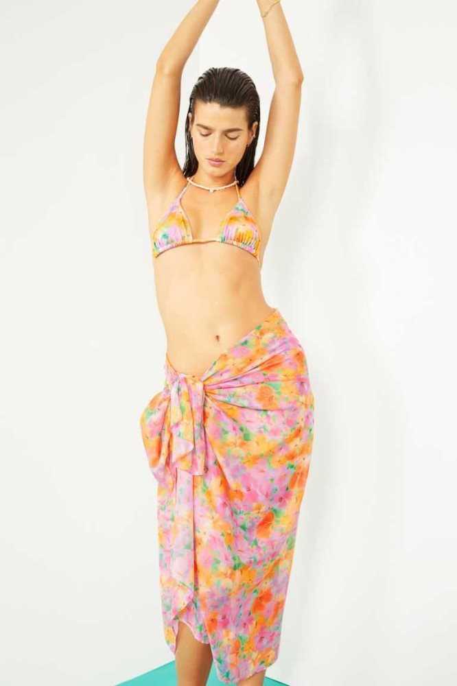 Ropa De Playa H&M Sarong Mujer Turquesa | 673152WSX