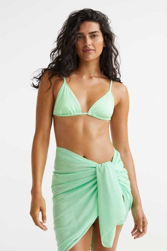 Ropa De Playa H&M Sarong Mujer Verdes | 254031GBQ