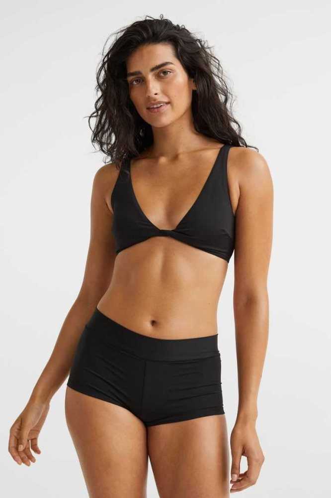 Ropa De Playa H&M Shortie Bikini Bottoms Mujer Amarillos | 064237KHB