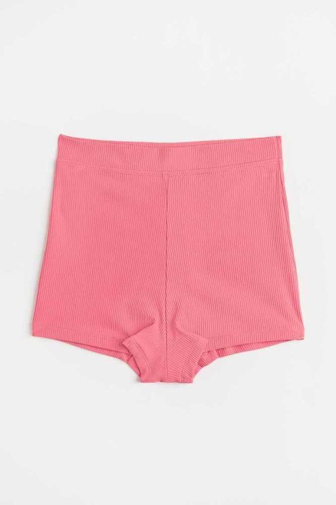 Ropa De Playa H&M Shortie Bikini Bottoms Mujer Rosas | 248569QYC