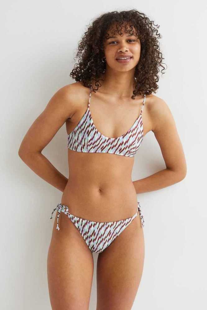 Ropa De Playa H&M Tie Bikini Bottoms Mujer Negros | 149873SMC