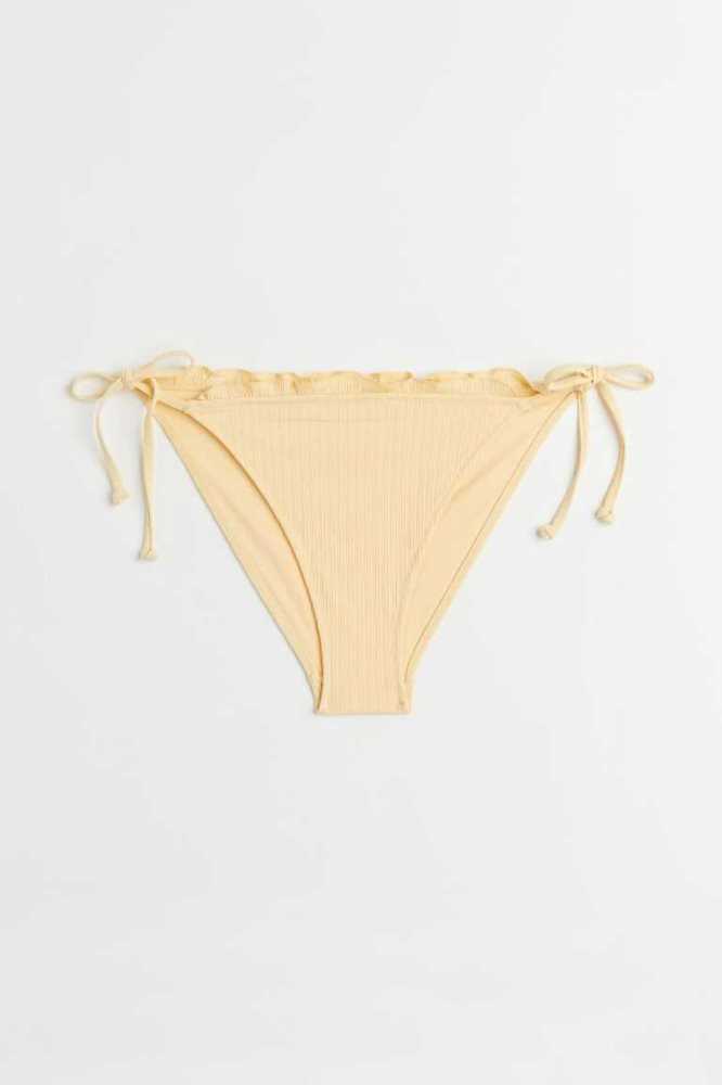 Ropa De Playa H&M Tie Bikini Bottoms Mujer Amarillos | 682390MYO