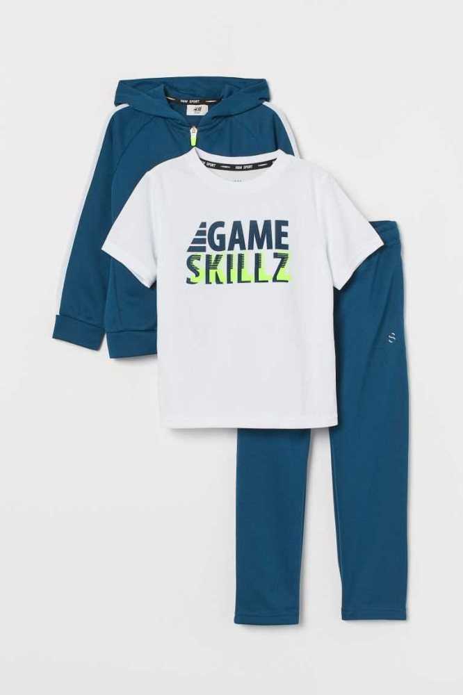 Ropa Deportiva H&M 3-piece Set Niños Verdes | 263408EHF