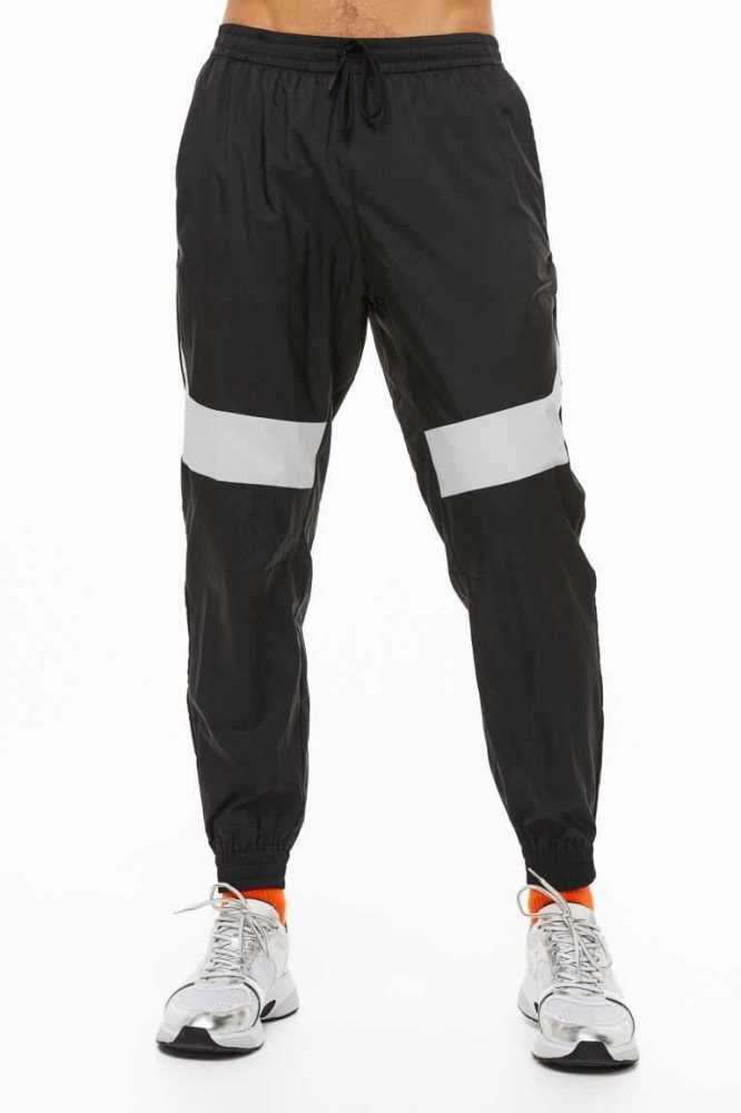 Ropa Deportiva H&M Agua-repellent Pista Pants Hombre Negros Grises Claro | 137564RTF