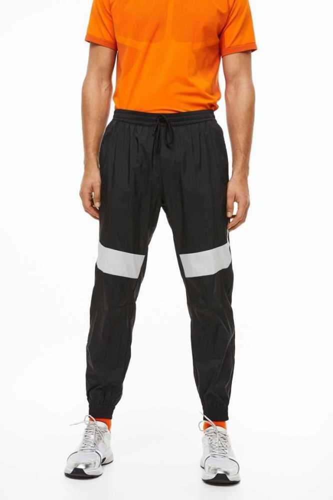 Ropa Deportiva H&M Agua-repellent Pista Pants Hombre Negros Grises Claro | 137564RTF