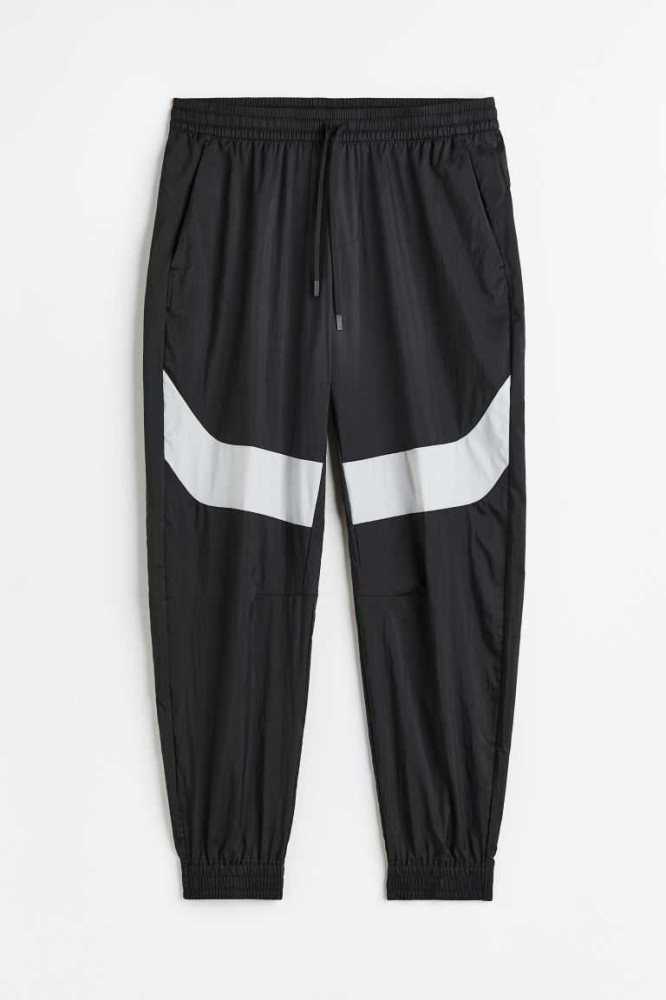 Ropa Deportiva H&M Agua-repellent Pista Pants Hombre Negros Grises Claro | 137564RTF