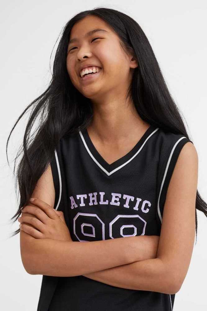 Ropa Deportiva H&M Basketball Vestido Niños Negros | 853641TSN