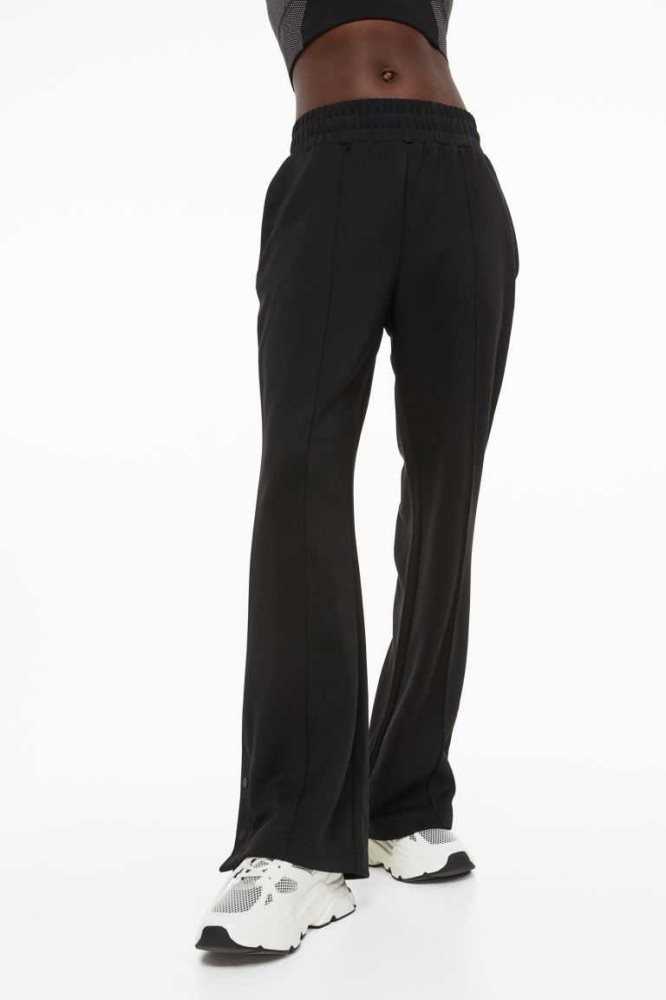 Ropa Deportiva H&M DryMove Flared trousers Mujer Negros | 456120ZAR