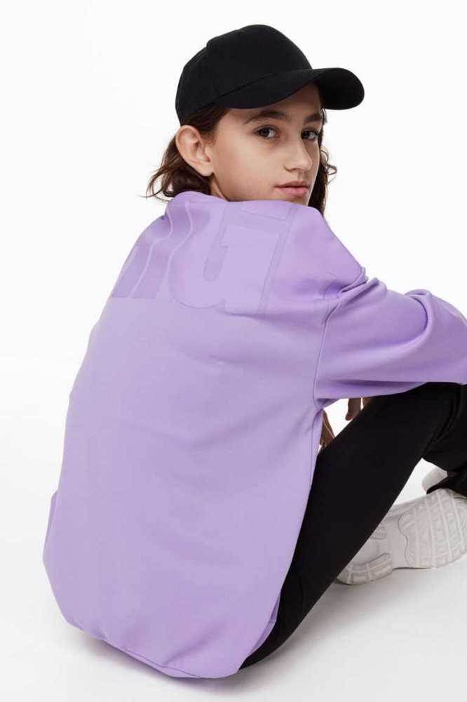 Ropa Deportiva H&M DryMove Oversized Niños Morados Claro | 417269RIC