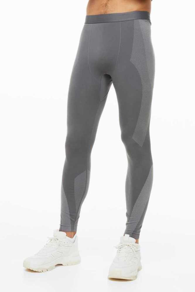 Ropa Deportiva H&M DryMove Seamless Hombre Grises | 517809TIE