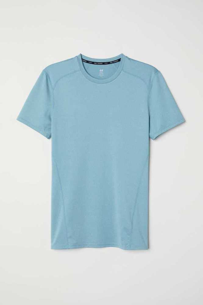 Ropa Deportiva H&M DryMove top Hombre Azules Oscuro | 501926DIH