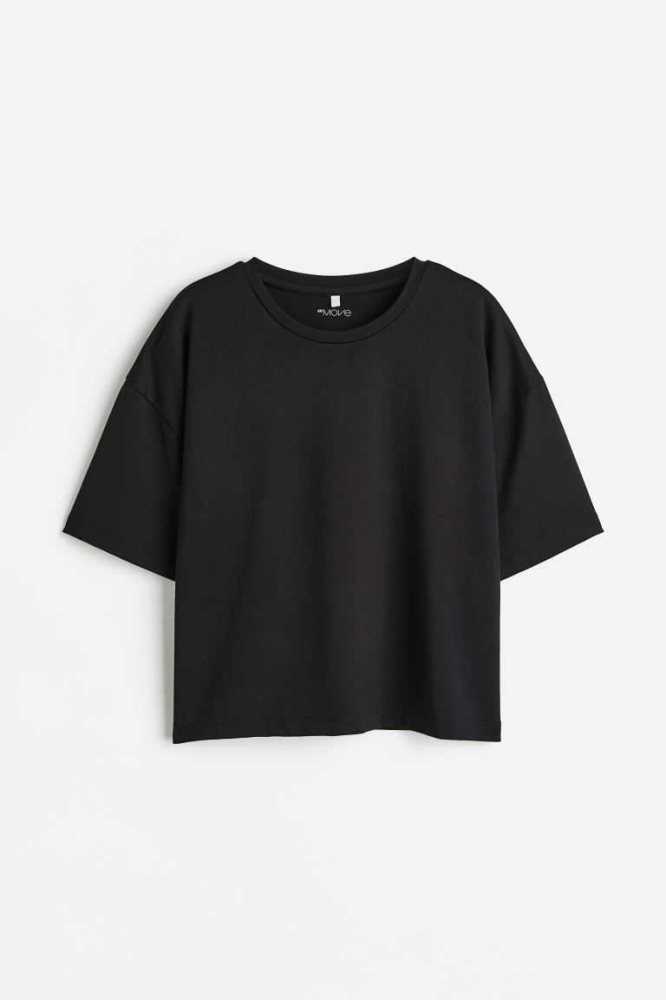 Ropa Deportiva H&M DryMove top Niños Negros | 795032CJD