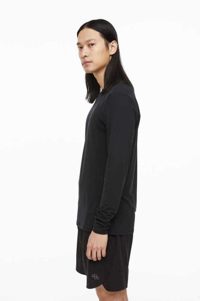 Ropa Deportiva H&M Fast-drying Hombre Negros | 215406MEY