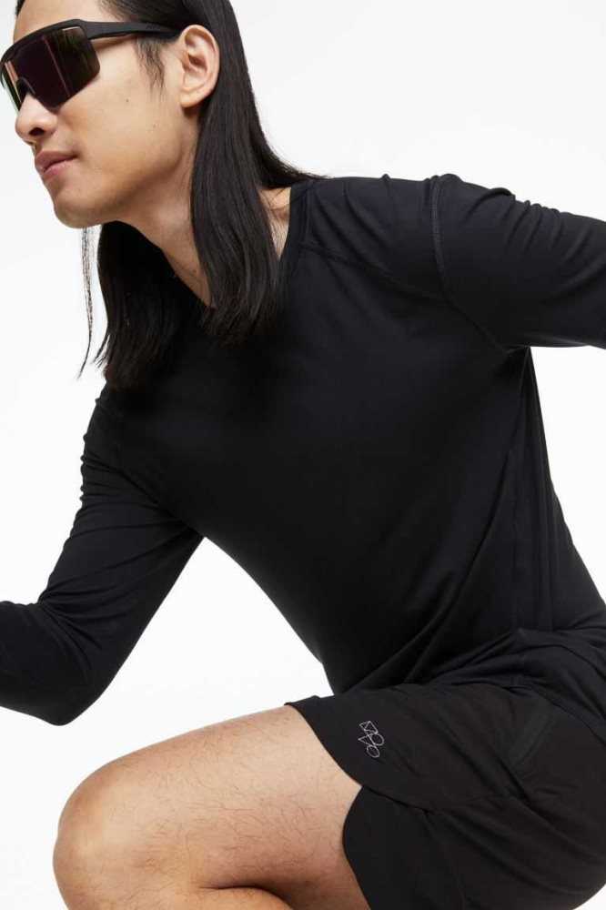 Ropa Deportiva H&M Fast-drying Hombre Negros | 215406MEY