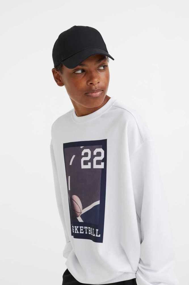 Ropa Deportiva H&M Long-sleeved Basketball Niños Blancos | 207563WSV