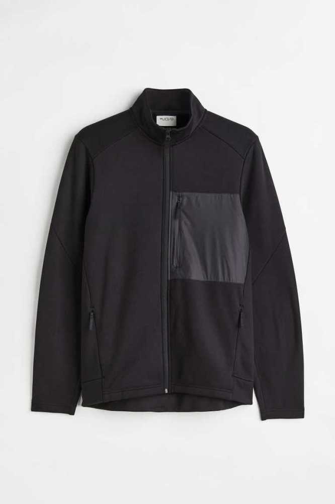 Ropa Deportiva H&M Mid Layer Jacket Hombre Negros | 680123RSP