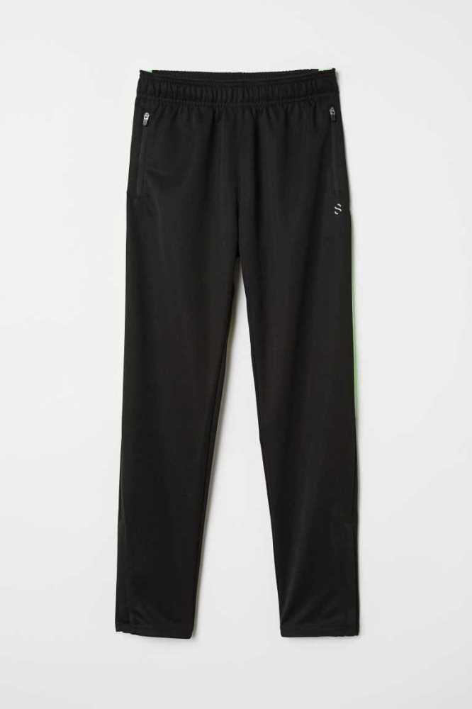 Ropa Deportiva H&M Pista Pants Niños Negros | 651723TEM