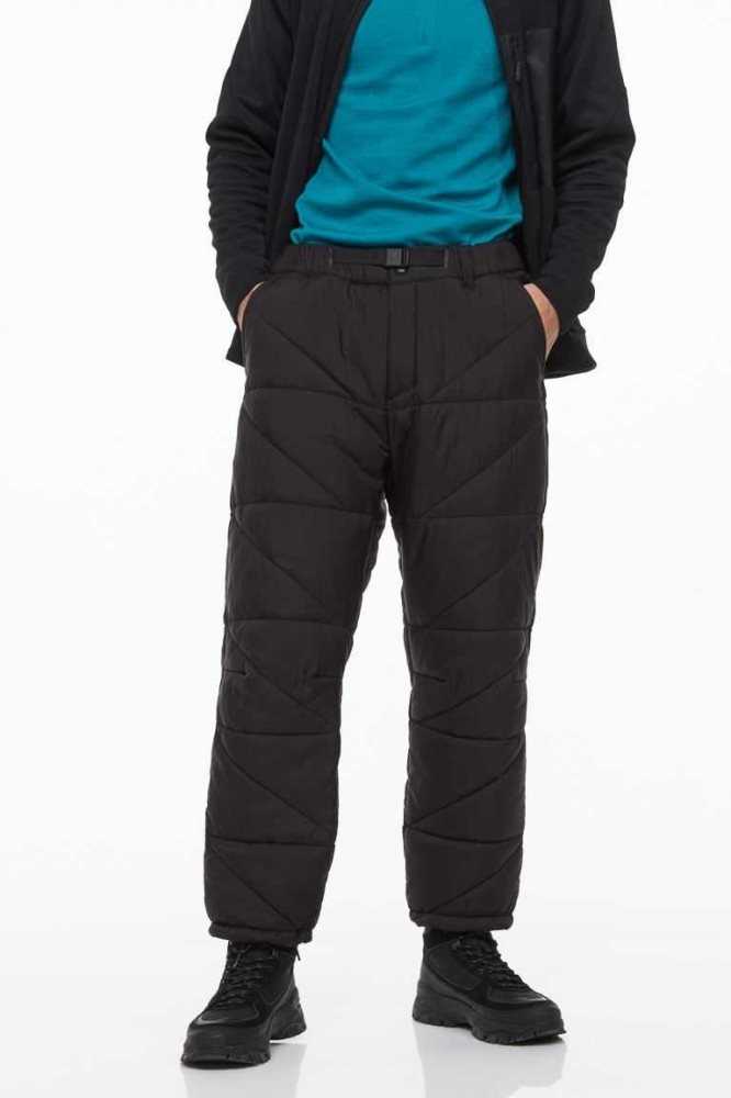 Ropa Deportiva H&M Puffer PantsBelt Hombre Negros | 317984GVM