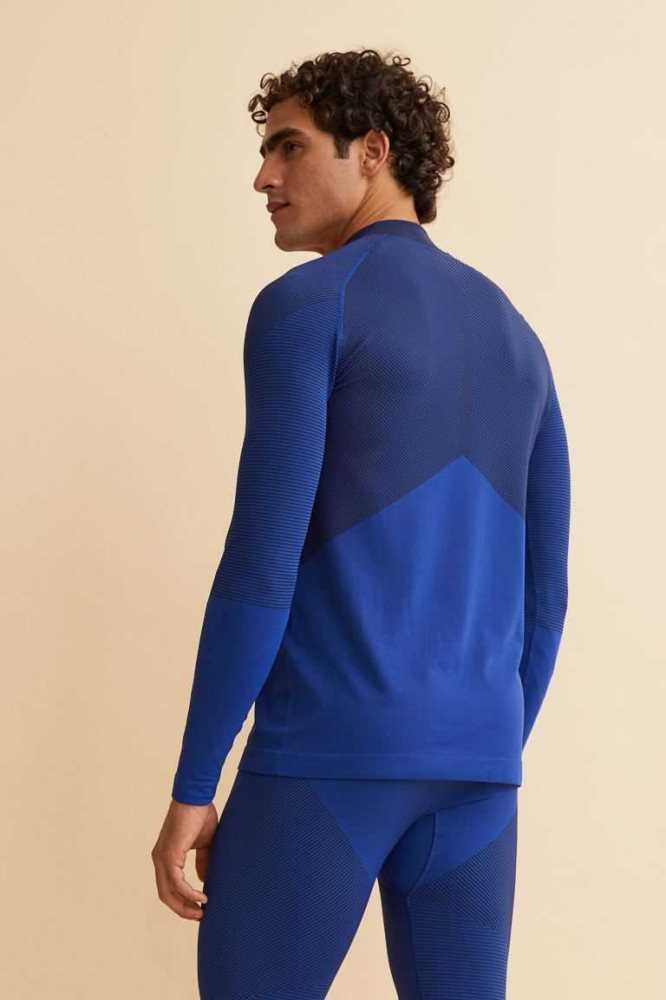 Ropa Deportiva H&M Seamless Base Layer Hombre Grises Oscuro | 537214PGS