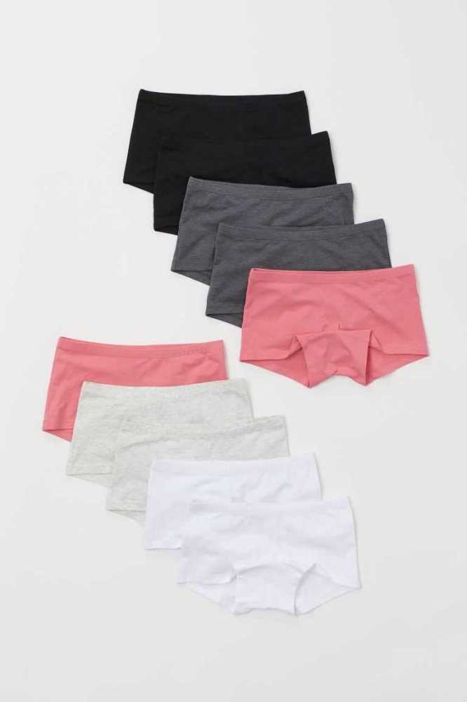 Ropa Interior H&M 10-pack Boxer Briefs Niños Naranjas Rosas Claro Blancos | 081592LWC