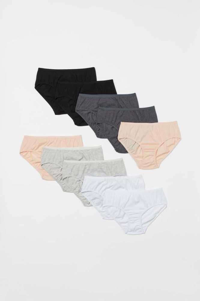 Ropa Interior H&M 10-pack Briefs Niños Verdes Claro Rosas | 503927LXF