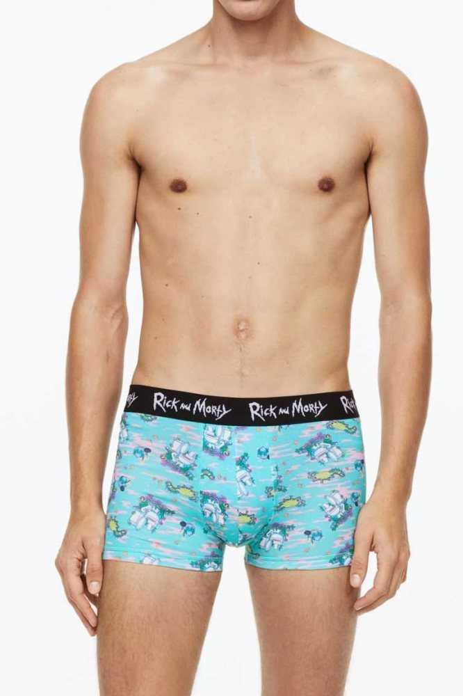 Ropa Interior H&M 3-pack Algodon Boxer Shorts Hombre Negros | 051632ZNW