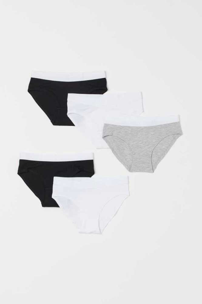 Ropa Interior H&M 5-pack Algodon Briefs Niños Rosas | 879456MTJ