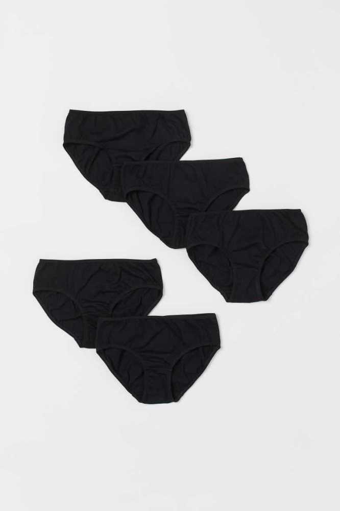 Ropa Interior H&M 5-pack Briefs Niños Negros | 304712VIS