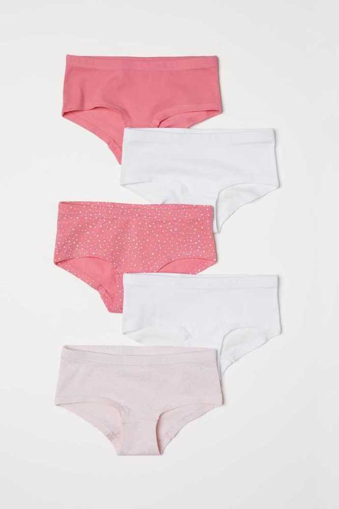 Ropa Interior H&M 5-pack Hipster Briefs Niños Rosas | 480372DGJ