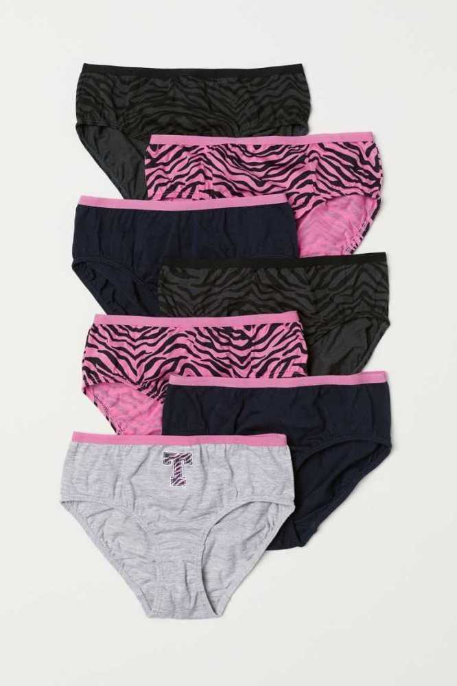 Ropa Interior H&M 7-pack Algodon Briefs Niños Verdes | 713496UYD