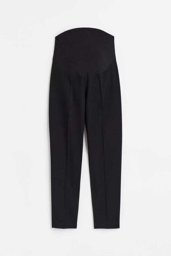 Ropa de Premamá H&M MAMA Ankle-length Slacks Mujer Negros | 215374JEA