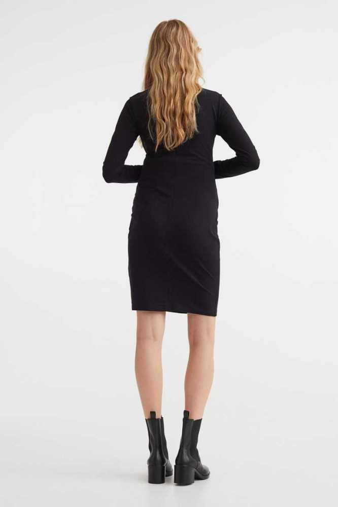 Ropa de Premamá H&M MAMA Draped Jersey Vestido Mujer Grises Marrom | 659803XUT