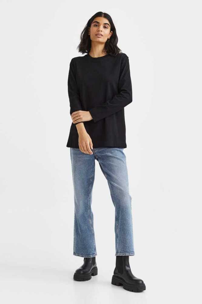 Ropa de Premamá H&M MAMA Nursing Top Mujer Negros | 561308ADT